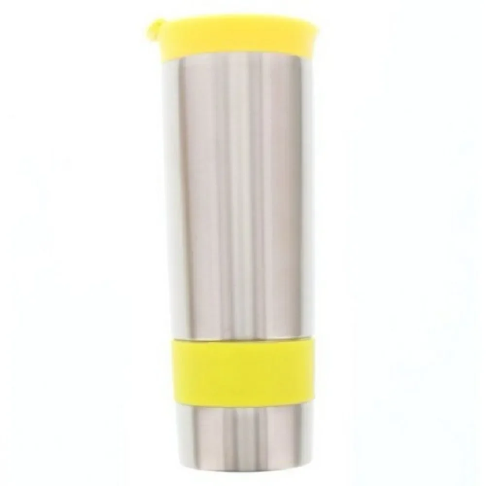 ASOBU The Hot Press Yellow Coffee tea Maker French Press Insulated Travel Mug